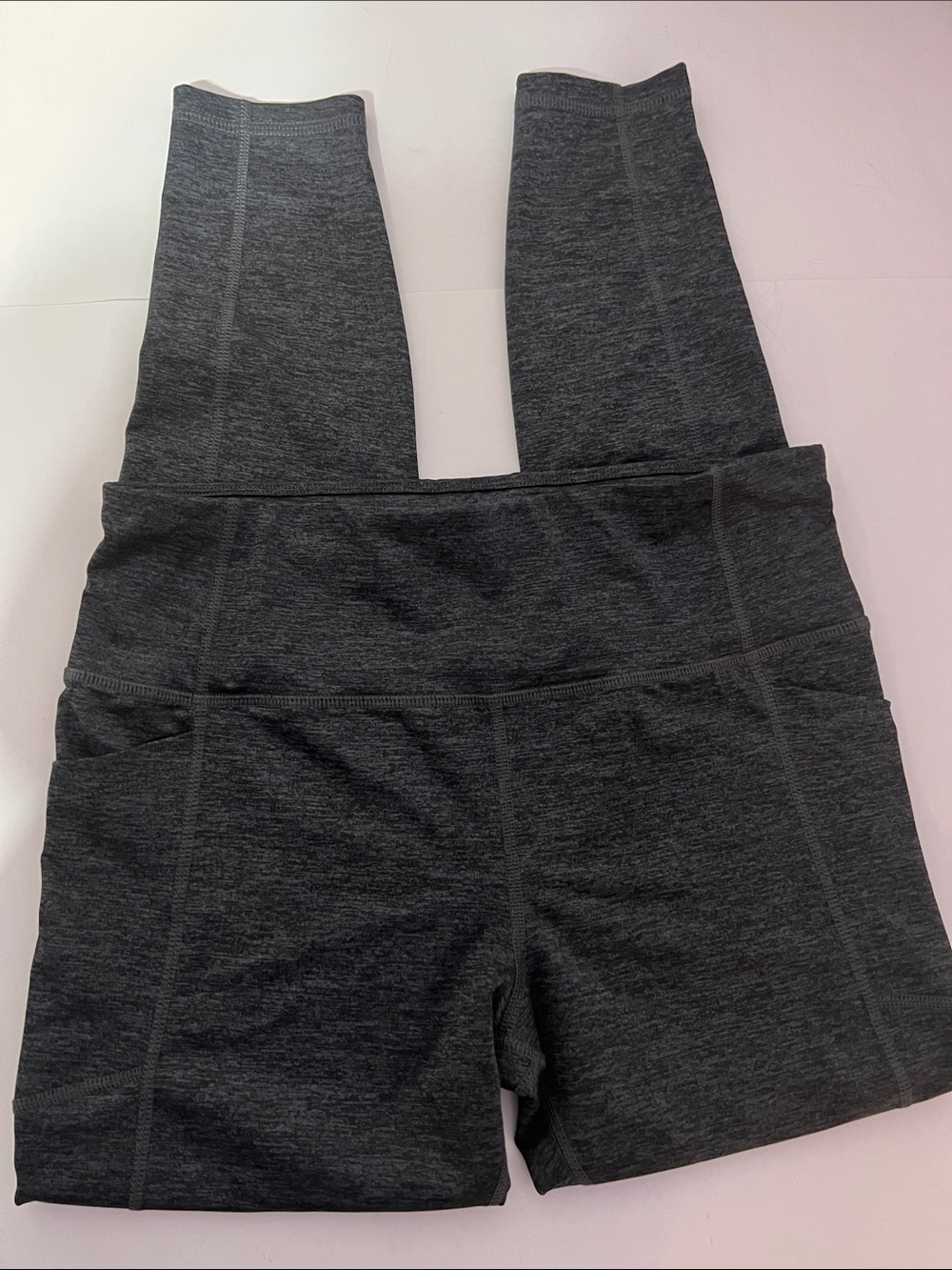 Avia Dark Charcoal High-Waist Workout Pants Leggings Size Large